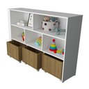 Ver imagem 2 de Organizador Infantil Natanael Baús e Porta Carrinho MDF Woodcore