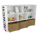 Ver imagem 1 de Organizador Infantil Natanael Baús e Porta Carrinho MDF Woodcore