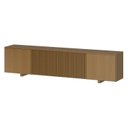 Ver imagem 2 de Rack para TV até 75 Polegadas 210x51cm Portas Ripadas Aruá CabeCasa MadeiraOriginals Marrom Jatobá
