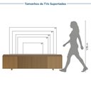 Ver imagem 4 de Rack para TV até 75 Polegadas 210x51cm Portas Ripadas Aruá CabeCasa MadeiraOriginals Marrom Jatobá
