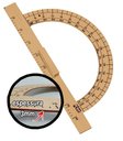Ver imagem 7 de Kit Geométrico do Professor MDF/Pinus 1 Transferidor 180 Graus 1 Esquadros 30/60 Graus 1 Esquadro 45