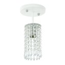 Ver imagem 3 de Kit 3 Lustres Clearcrillic Cristal Acrílico Redondo Branco