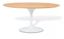 Ver imagem 2 de Mesa de Jantar Tulipa Saarinen Branca Tampo Amadeirado 1,37cm Oval