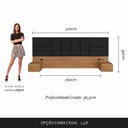 Ver imagem 4 de Cabeceira Suspensa Cama Queen com Led Malibu - M. Arapongas