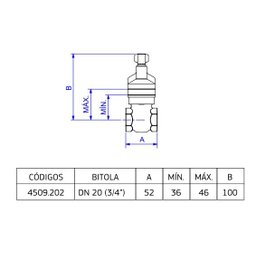 Registro Base de Gaveta Dn20 3/4 - Deca Deca Metais - 2
