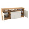 Buffet Balcão Quadriculado 3D 2 Portas 2 Gavetas 178cm - 3