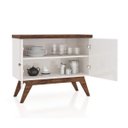 Ver imagem 3 de Balcão Buffet 2 Portas 1 Prateleira 90cm Retrô