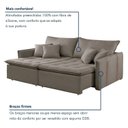 Ver imagem 5 de Sofá Cama em Madeira Eucalipto 180cm Detroid Yescasa