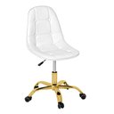 Ver imagem 3 de Cadeira Office Eiffel - Botonê | Branca - Dourado Brilho