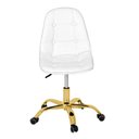 Ver imagem 2 de Cadeira Office Eiffel - Botonê | Branca - Dourado Brilho