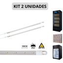 Ver imagem 1 de Kit 2 Barra Led 20w 100cm Geladeira Expositora Freezer 110v Ip67 6500k