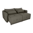 Ver imagem 2 de Sofá Cama 2 Lugares com Almofadas 205cm Celine Suede Capuccino Matrix