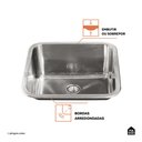 Ver imagem 3 de Tanque Inox Monobloco 50 Cm Atikum Pingoo.casa - Prata Polido