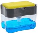 Ver imagem 1 de Dispenser Sabão 2x1 Detergente Suporte Porta Bucha Esponja