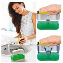 Ver imagem 3 de Dispenser Sabão 2x1 Detergente Suporte Porta Bucha Esponja