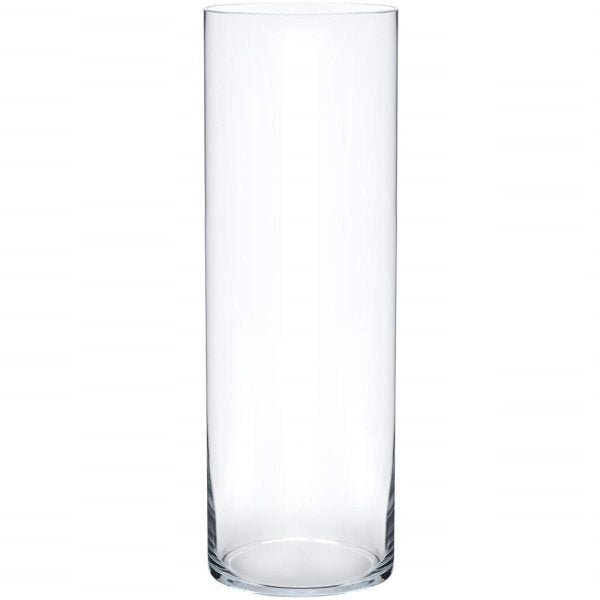 Vaso Vidro Cilindro Grande Comprido 50x20 cm Transparente - 1