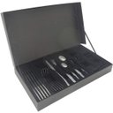 Ver imagem 1 de Faqueiro Inox 30 Peças com Maleta Preto