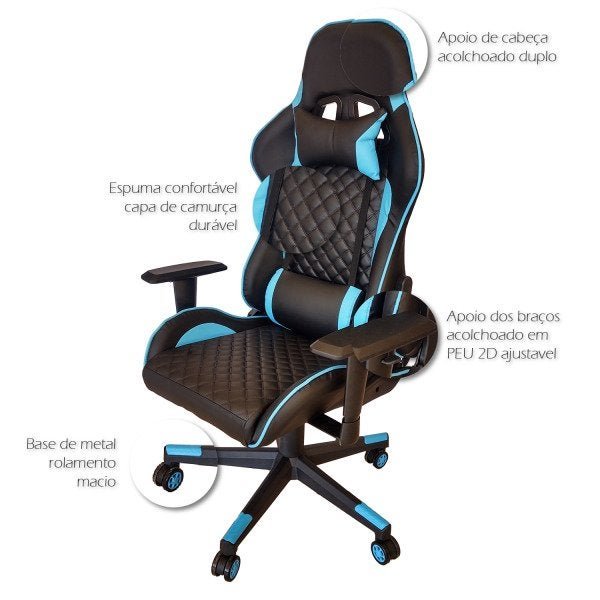 Cadeira Computador de Gamer Ergonomica - 4