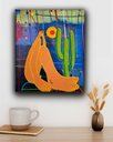 Ver imagem 1 de Quadro Decorativo em Acrílico Pintado a Mão Inspirado em Tarcila do Amaral