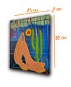 Ver mais imagens de Quadro Decorativo em Acrílico Pintado a Mão Inspirado em Tarcila do Amaral