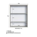 Ver imagem 7 de Armário Espelheira Banheiro 60cm 2 Portas e Iluminação Led Arenas Es8040
