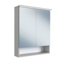 Ver imagem 3 de Armário Espelheira Banheiro 60cm 2 Portas e Iluminação Led Arenas Es8040