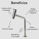 Ver imagem 3 de Kit Gabinete Banheiro Amadeirado Cuba Espelho Torneira Cromada Valvula Sifão Engate Lavabo Completo