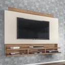 Ver imagem 2 de Painel para TV até 72 Polegadas 183 cm Sala Textura Ripado Córdoba MDP Flex 3D Off White Canelato -