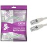 Cabo Rede Blindado 2m Ethernet Rj45 Cat5e Branco 2 Metros - 1
