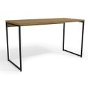Ver imagem 3 de Mesa para Escritório Estilo Industrial 1,36m Li003 Kappesberg Crome - Freijó/preto Fosco
