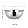 Conjunto 02 Bowl 28cm Em Aço Inox Tigela Multiuso Cozinha - 2