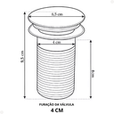 Ver imagem 3 de Kit Torneira para Banheiro Monocomando Cascata Baixa Dourada com Válvula Ralo Click-up Luxo Dourada