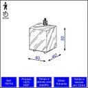 Ver imagem 3 de Mesa de Canto Trapézio Espelhada Decorativos Dalla Costa