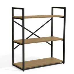 Estante Baixa 72cm com 3 Prateleiras Estrutura Metálica Estilo Industrial Li007 Kappesberg Crome - 3