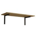Ver imagem 3 de Prateleira em Estilo Industrial 72cm Li009 Kappesberg Crome - Freijó/preto Fosco