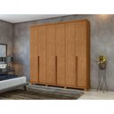 Ver imagem 7 de Guarda Roupa Casal Alonzo 6 Portas de Bater 4 Gavetas MDF Amêndoa Clean Móveis Lopas