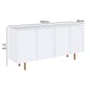 Ver imagem 4 de Buffet para Sala de Jantar 4 Portas Capela Branco