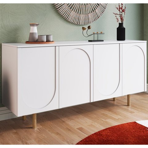 Buffet para Sala de Jantar 4 Portas Capela Branco