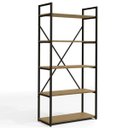 Ver imagem 2 de Estante Alta C/5 Prateleiras Estrutura Metálica Estilo Industrial Li006 Kappesberg Crome