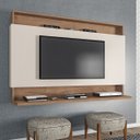 Ver imagem 2 de Painel para TV até 50 Polegadas 136cm Ripado Sala Quarto Madri 3D Canelato Off White - Clicklar