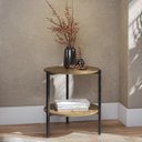 Ver imagem 1 de Mesa de Centro Lateral Redonda Estilo Industrial Freijo Kapesberg