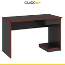 Ver imagem 4 de Mesa Gamer Escrivaninha para Computador 120cm Suporte CPU Escritório 1 Gavetas Mdp Grafite - Clicklar
