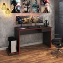 Ver imagem 1 de Mesa Gamer Escrivaninha para Computador 120cm Suporte CPU Escritório 1 Gavetas Mdp Grafite - Clicklar