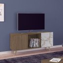 Ver imagem 1 de Rack para Tv até 60 Polegadas 136cm Sala Cancun Flex 3d Mdp Ripado Granito Mocaccino - Clicklar