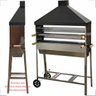 Carrinho de Churrasco Churrasqueira Para Espetinho Tres Alturas Tamanho 95 Com Coifa e 02 Grelhas CH - 4