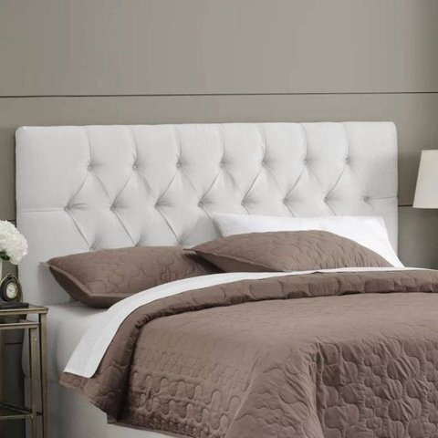 Cabeceira Intense Casal 1.40 Corino Branco