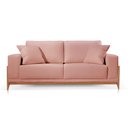 Ver imagem 2 de Sofá Living Bellagio Veludo Rosa 19 1,9m