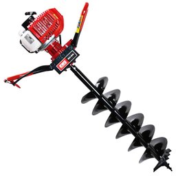Perfurador de Solo á Gasolina Kawashima ED52 52cc 2 Tempos Forte e Resistente Com Broca 200mm - 9