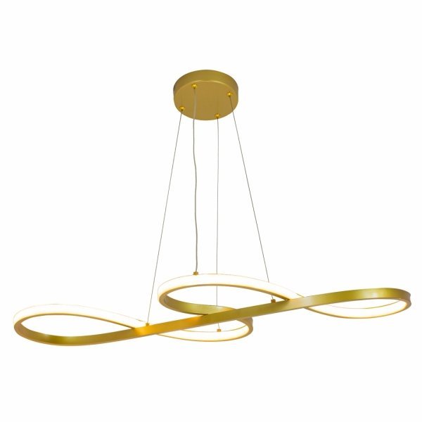 Luminária Unlimited Dourado 36w 73,5x33 Led 4000k