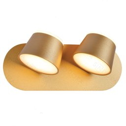 Arandela Dupla Dourada Led 28W 3000K Bivolt 26cm PARIS LUZ - 1